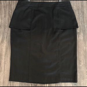 NEW Willi Smith | Black Peplum Skirt